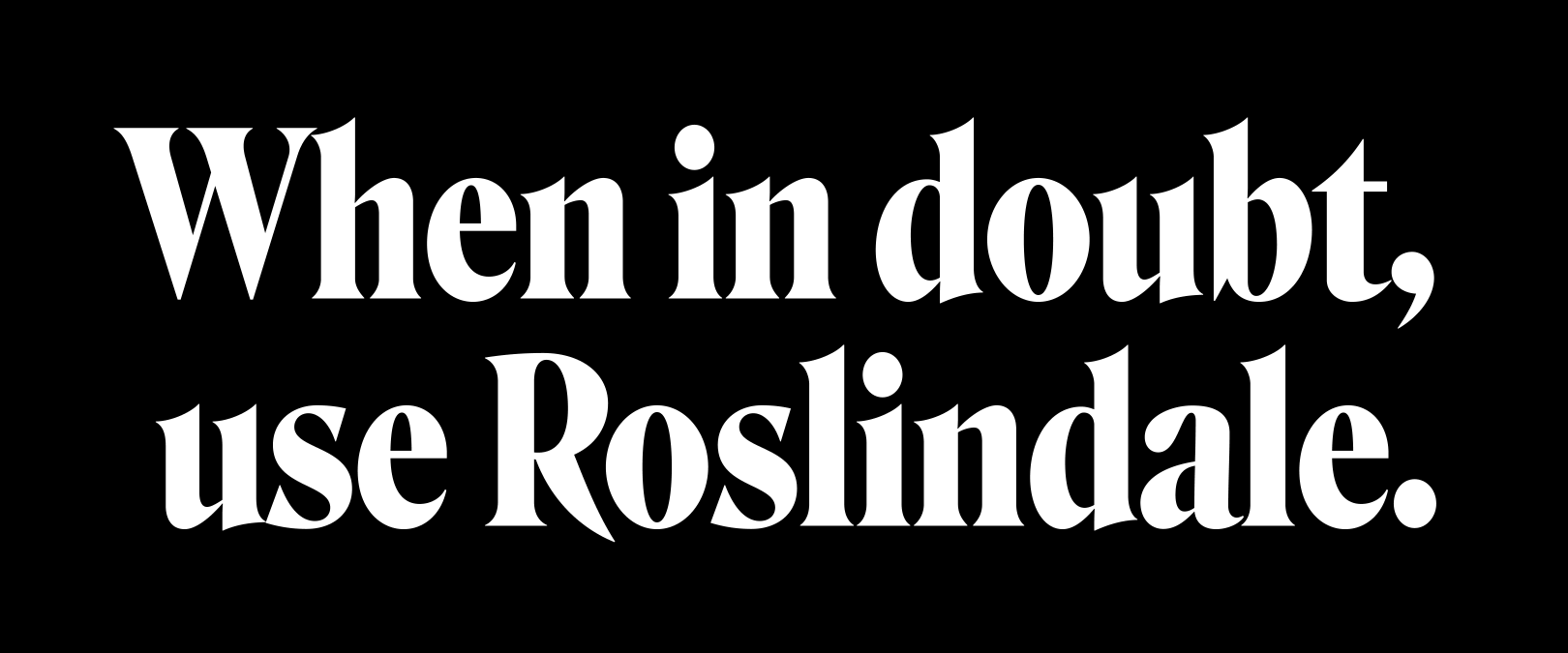 When in doubt, use Roslindale.