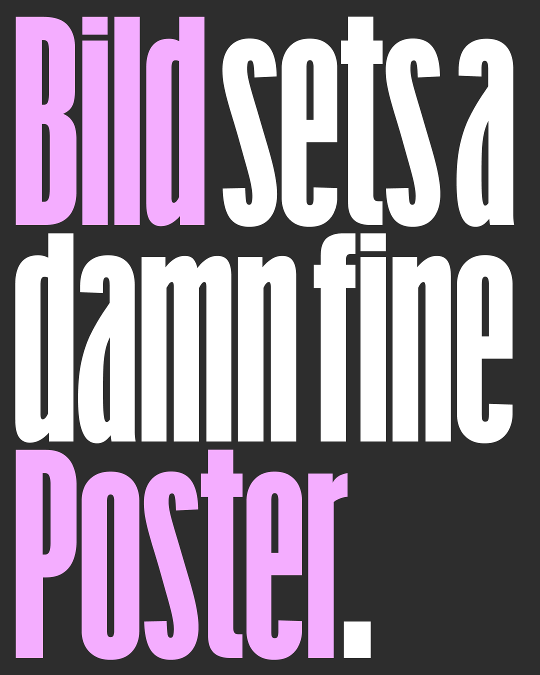Bild Poster — August 2023